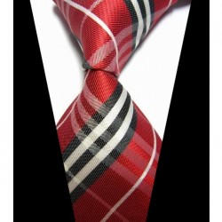 Hedvábná kravata červená NT0423