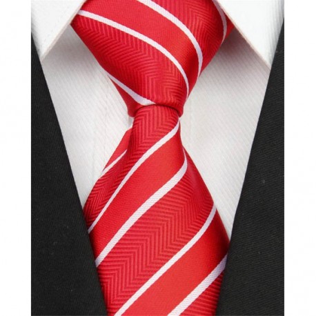 Hedvábná kravata červená NT0065