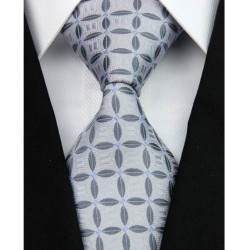 Hodvábna kravata strieborná NT0120