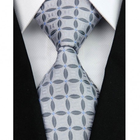 Hedvábná kravata šedá NT0120