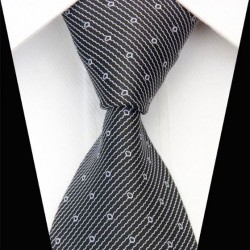 Hodvábna kravata čierná NT0443