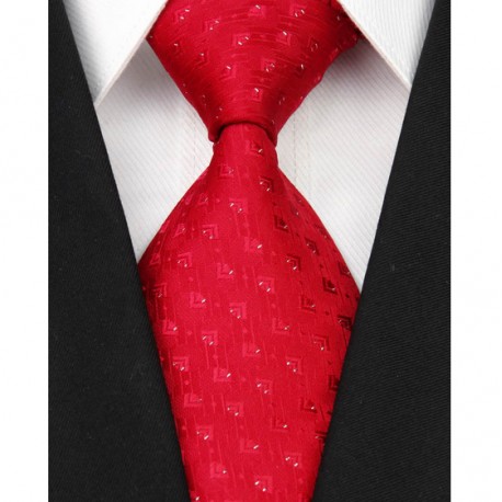 Hedvábná kravata červená NT0077
