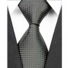Hedvábná kravata černá NT0098