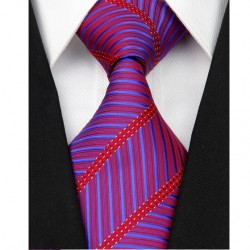 Hedvábná kravata červená NT0081