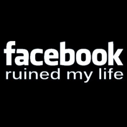 Tričko Facebook ruined my life