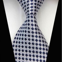 Hodvábna kravata biela NT0454