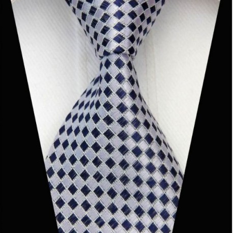 Hedvábná kravata bílá NT0454
