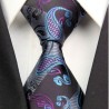 Hodvábna kravata čierná NT0405