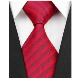 Hedvábná kravata červená NT0104