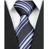 Hodvábna kravata čierná NT0109