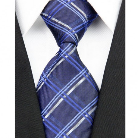 Hedvábná kravata modrá NT0115