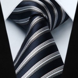 Prodloužená hedvábná kravata modrá