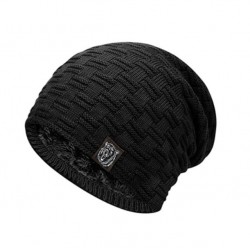 Pánská zimní pletená čepice černá