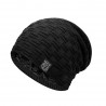 Pánská zimní pletená čepice černá