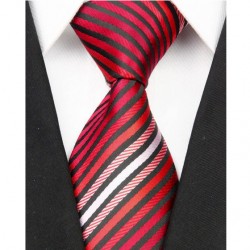 Hedvábná kravata červená NT0001