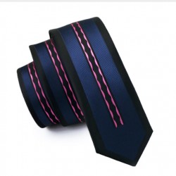Pánská hedvábná Slim kravata modrá