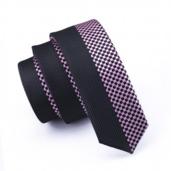 Pánská hedvábná Slim kravata růžová