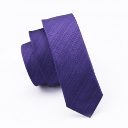 Pánská hedvábná Slim kravata fialová