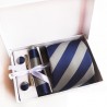 Darčeková sada kravata, vreckovka a manžetové gombíky