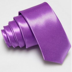 Úzká SLIM kravata fialová