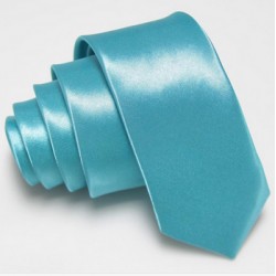 Úzká SLIM kravata světle modrá tyrkysová