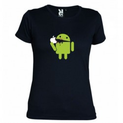 Tričko Android eating Apple dámské