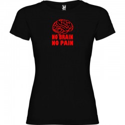 Tričko No brain no pain dámské